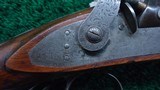 ENGLISH PERCUSSION DOUBLE RIFLE IN ABOUT 60 CALIBER BY E.E. HENNIKER - 10 of 25