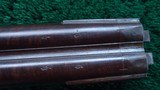 ENGLISH PERCUSSION DOUBLE RIFLE IN ABOUT 60 CALIBER BY E.E. HENNIKER - 18 of 25
