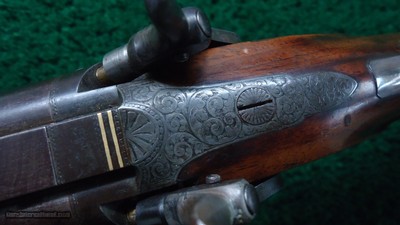 ENGLISH PERCUSSION DOUBLE RIFLE IN ABOUT 60 CALIBER BY E.E. HENNIKER - Image 14 of 25