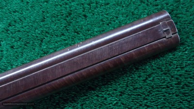 ENGLISH PERCUSSION DOUBLE RIFLE IN ABOUT 60 CALIBER BY E.E. HENNIKER - Image 7 of 25