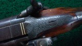 ENGLISH PERCUSSION DOUBLE RIFLE IN ABOUT 60 CALIBER BY E.E. HENNIKER - 14 of 25