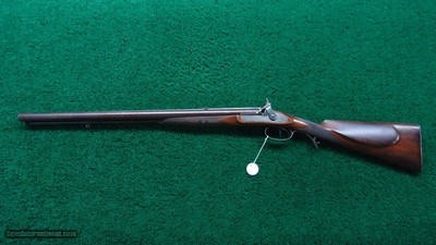 ENGLISH PERCUSSION DOUBLE RIFLE IN ABOUT 60 CALIBER BY E.E. HENNIKER - Image 24 of 25