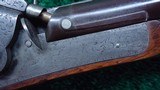 ENGLISH PERCUSSION DOUBLE RIFLE IN ABOUT 60 CALIBER BY E.E. HENNIKER - 11 of 25