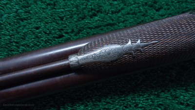 ENGLISH PERCUSSION DOUBLE RIFLE IN ABOUT 60 CALIBER BY E.E. HENNIKER - Image 17 of 25