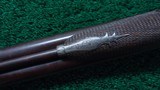 ENGLISH PERCUSSION DOUBLE RIFLE IN ABOUT 60 CALIBER BY E.E. HENNIKER - 17 of 25