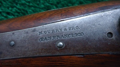 N. CURRY & BRO MARKED SAN FRANCISCO HALF STOCK PERCUSSION RIFLE - Image 8 of 21