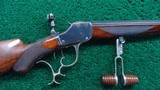 WINCHESTER-POPE MODEL 1885 HI-WALL TARGET RIFLE IN 33-40 POPE CALIBER