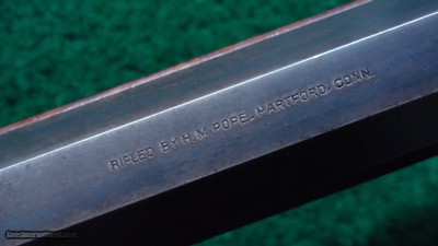 WINCHESTER-POPE MODEL 1885 HI-WALL TARGET RIFLE IN 33-40 POPE CALIBER - Image 10 of 25