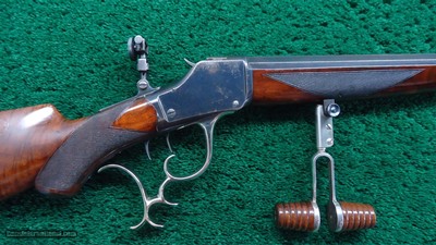 WINCHESTER-POPE MODEL 1885 HI-WALL TARGET RIFLE IN 33-40 POPE CALIBER