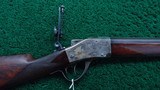 CUSTOM ENGRAVED SHARPS MODEL 1878 BORCHARDT RIFLE IN 50-90 SHARPS CALIBER - 1 of 25
