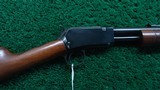 POST-WAR WINCHESTER MODEL 62A SLIDE ACTION RIFLE CHAMBERED FOR 22 S,L, OR LR - 1 of 22