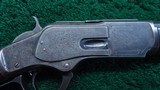 FACTORY ENGRAVED WINCHESTER MODEL 1873 SHORT RIFLE IN CALIBER 44-40 - 8 of 24