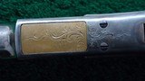 BEAUTIFUL WINCHESTER MODEL 1873 DELUXE FACTORY ENGRAVED RIFLE IN 44 WCF CALIBER - 15 of 25