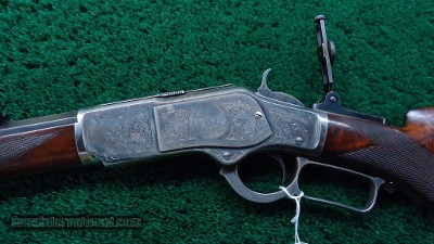 BEAUTIFUL WINCHESTER MODEL 1873 DELUXE FACTORY ENGRAVED RIFLE IN 44 WCF CALIBER - Image 2 of 25