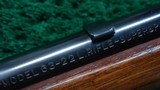 WINCHESTER MODEL 63 SEMI AUTOMATIC RIFLE CHAMBERED FOR 22 LR - 6 of 22