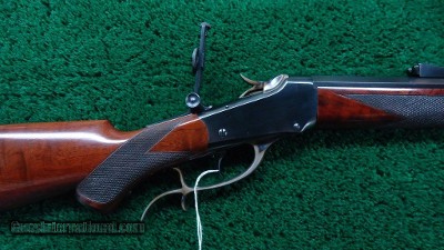 DELUXE WINCHESTER 1885 LOW WALL RIFLE IN CALIBER 25-20 S.S.