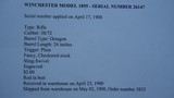 FACTORY ENGRAVED WINCHESTER MODEL 1895 RIFLE IN 38-72 CALIBER - 16 of 20