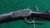 ANTIQUE WINCHESTER MODEL 1892 SPECIAL ORDER RIFLE IN 38 WCF - 2 of 22