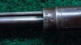 WINCHESTER MODEL 1890 WITH SPECIAL ORDER PISTOL GRIP WALNUT STOCK IN 22 SHORT - 19 of 25