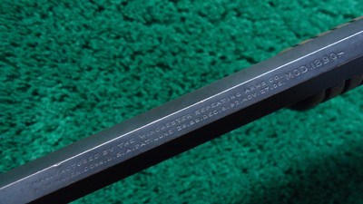 WINCHESTER MODEL 1890 WITH SPECIAL ORDER PISTOL GRIP WALNUT STOCK IN 22 SHORT - Image 12 of 25