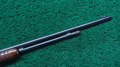 LATE WINCHESTER MODEL 90 ROUND BARREL SLIDE ACTION RIFLE IN .22 WRF - Image 7 of 22