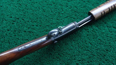 LATE WINCHESTER MODEL 90 ROUND BARREL SLIDE ACTION RIFLE IN .22 WRF - Image 3 of 22