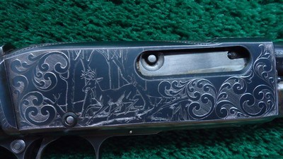 REMINGTON MODEL 14 SLIDE ACTION RIFLE CUSTOM ENGRAVED BY A.A. WHITE IN CALIBER .32 REM - Image 8 of 25