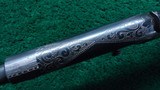REMINGTON MODEL 14 SLIDE ACTION RIFLE CUSTOM ENGRAVED BY A.A. WHITE IN CALIBER .32 REM - 9 of 25