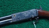 REMINGTON MODEL 14 SLIDE ACTION RIFLE CUSTOM ENGRAVED BY A.A. WHITE IN CALIBER .32 REM - 2 of 25