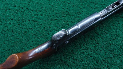 REMINGTON MODEL 14 SLIDE ACTION RIFLE CUSTOM ENGRAVED BY A.A. WHITE IN CALIBER .32 REM - Image 3 of 25