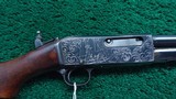 REMINGTON MODEL 14 SLIDE ACTION RIFLE CUSTOM ENGRAVED BY A.A. WHITE IN CALIBER .32 REM - 1 of 25