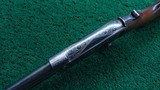 REMINGTON MODEL 14 SLIDE ACTION RIFLE CUSTOM ENGRAVED BY A.A. WHITE IN CALIBER .32 REM - 4 of 25