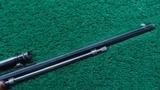 WINCHESTER MODEL 1890 SLIDE ACTION TAKEDOWN RIFLE WITH A-5 SCOPE IN 22 LR - 7 of 24