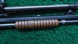 WINCHESTER MODEL 1890 SLIDE ACTION TAKEDOWN RIFLE WITH A-5 SCOPE IN 22 LR - 5 of 24