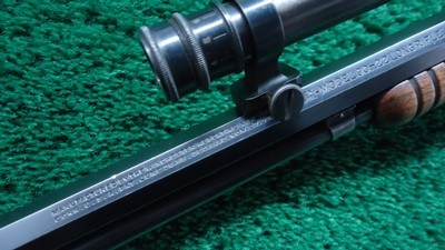 WINCHESTER MODEL 1890 SLIDE ACTION TAKEDOWN RIFLE WITH A-5 SCOPE IN 22 LR - Image 15 of 24