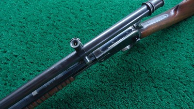 WINCHESTER MODEL 1890 SLIDE ACTION TAKEDOWN RIFLE WITH A-5 SCOPE IN 22 LR - Image 4 of 24