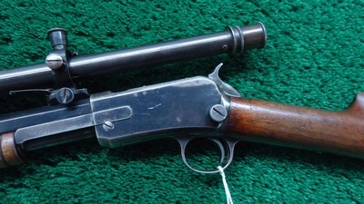 WINCHESTER MODEL 1890 SLIDE ACTION TAKEDOWN RIFLE WITH A-5 SCOPE IN 22 LR - Image 2 of 24