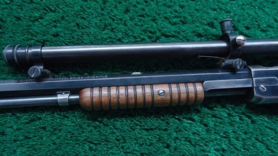 WINCHESTER MODEL 1890 SLIDE ACTION TAKEDOWN RIFLE WITH A-5 SCOPE IN 22 LR - Image 16 of 24