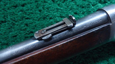 RARE WINCHESTER MODEL 94/95 HYBRID SADDLE RING CARBINE MANUFACTURED WITH A MODEL 95 BARREL CHAMBERED IN 30 WCF - Image 16 of 25
