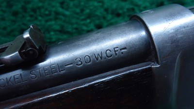 RARE WINCHESTER MODEL 94/95 HYBRID SADDLE RING CARBINE MANUFACTURED WITH A MODEL 95 BARREL CHAMBERED IN 30 WCF - Image 5 of 25