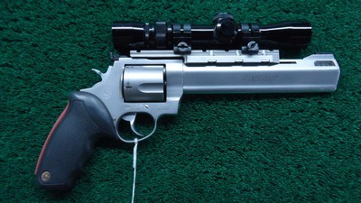 TAURUS MODEL 454 CASULL RAGING BULL STAINLESS REVOLVER