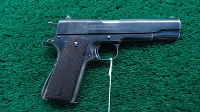 RARE COLT 1911 A1 FROM ARGENTINE 1941 NAVY CONTRACT with the Swartz Safety device
