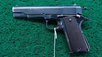 RARE COLT 1911 A1 FROM ARGENTINE 1941 NAVY CONTRACT with the Swartz Safety device - Image 2 of 21