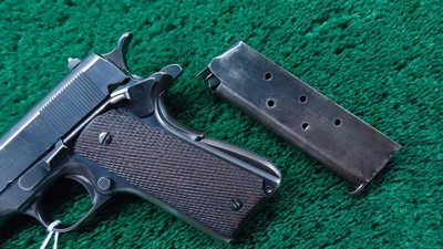 RARE COLT 1911 A1 FROM ARGENTINE 1941 NAVY CONTRACT with the Swartz Safety device - Image 6 of 21