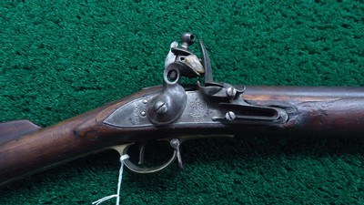 VERY RARE MODEL 1809 BROWN BESS FLINTLOCK FLINTLOCK MUSKET
