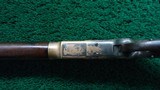 SILVER PLATED WINCHESTER MODEL 1866 RIFLE WITH HENRY MARKED BARREL - 12 of 24