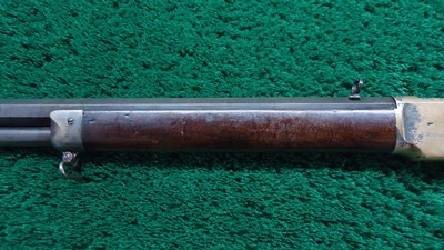 SILVER PLATED WINCHESTER MODEL 1866 RIFLE WITH HENRY MARKED BARREL - Image 16 of 24