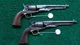 CASED PAIR OF CIVIL WAR ERA COLT MODEL 1860 PERCUSSION REVOLVERS - 2 of 25