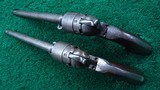 CASED PAIR OF CIVIL WAR ERA COLT MODEL 1860 PERCUSSION REVOLVERS - 6 of 25