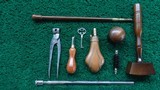 CASED PAIR OF REPRODUCTION PERCUSSION DUELING PISTOLS - 14 of 17